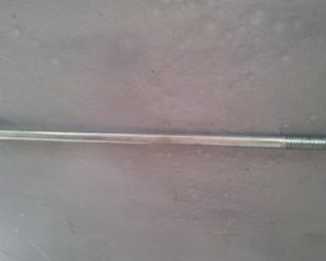 Mushroom head square neck bolt 5/16"x250mm w/nut galv